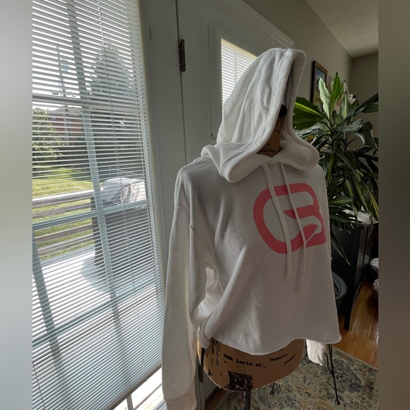 NWT Cyclebar Raw Edge Cropped Hoodie! - Picture 4 of 6
